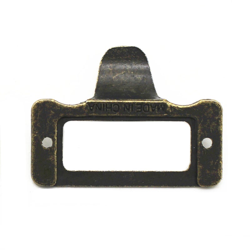DD-life 20Pcs Antique Iron Label Frame Card Holder Cup Pull Handle Drawer Box Case Cabinet Cupboard Carpenter Repair Decoration Hardware - Image 5